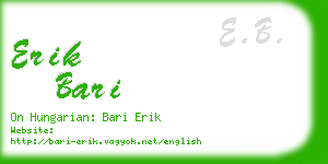 erik bari business card